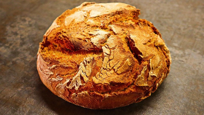 Foto eines rustikalen Brotlaibs