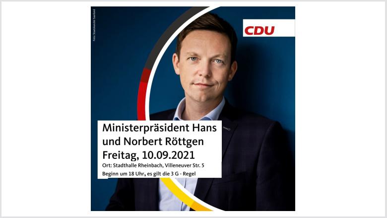 Ministerpräsident Hans und Norbert Röttgen